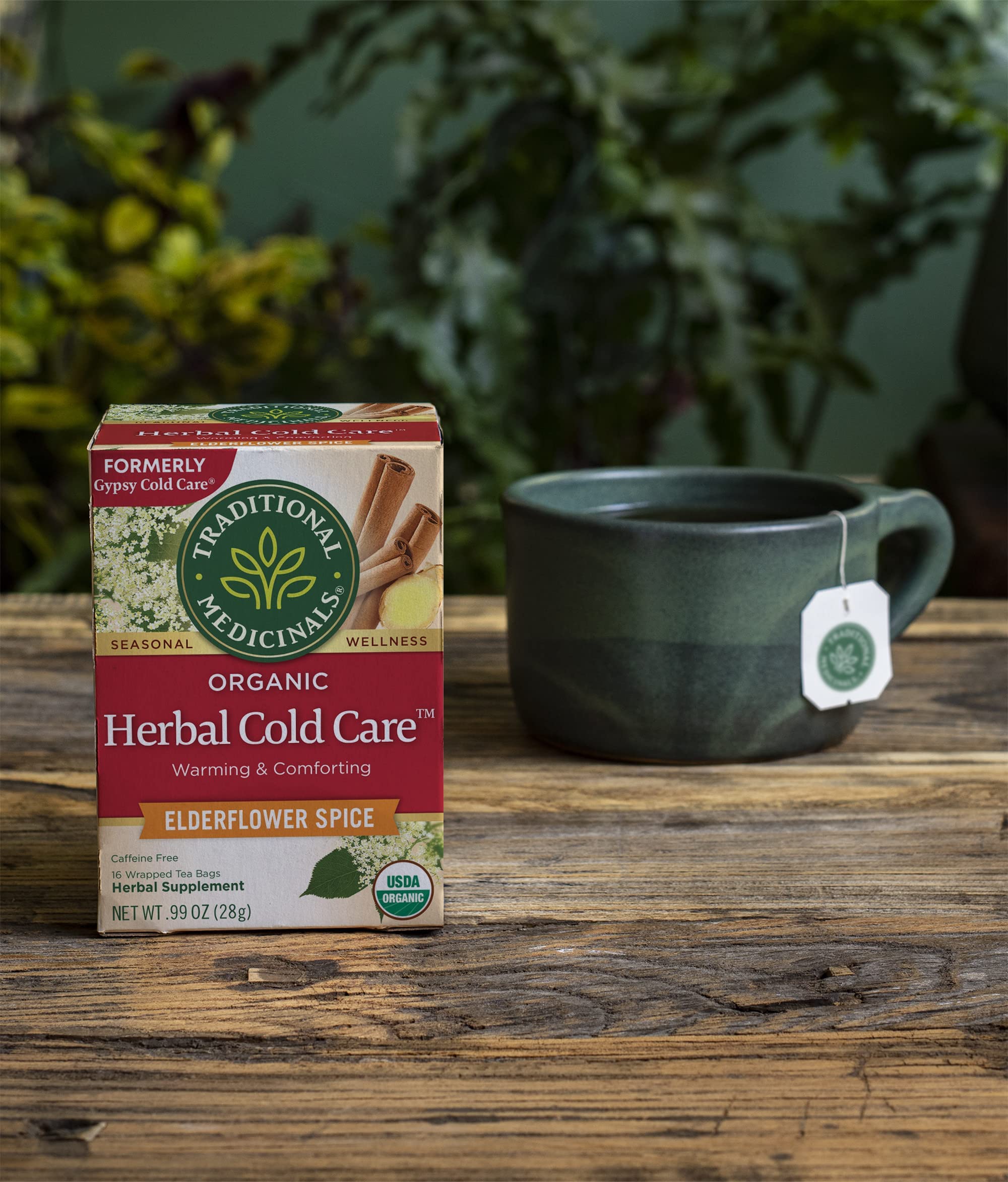 Traditional Medicinals Organic Herbal Cold Care Elderflower Spice Herbal Tea, Warm & Comforting Seasonal Wellness, (Pack of 1) - 16 Tea Bags - Image 6