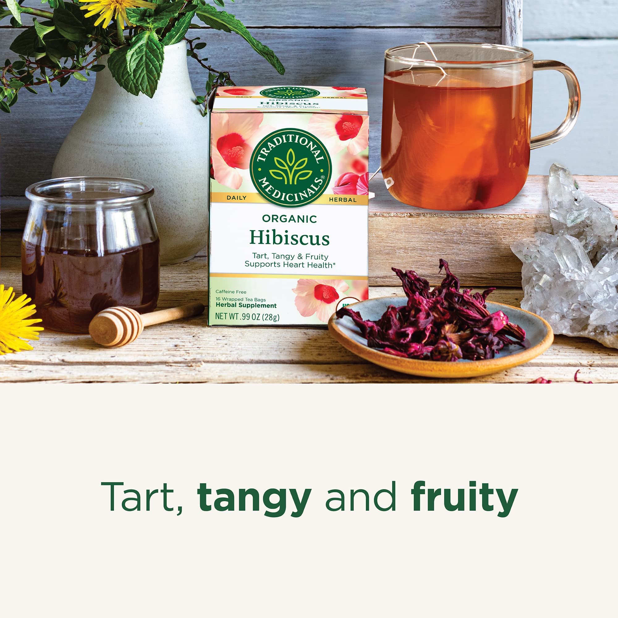 Traditional Medicinals - Organic Hibiscus Herbal Tea (6 Pack) - Supports Heart Health - 96 Tea Bags Total - Image 4