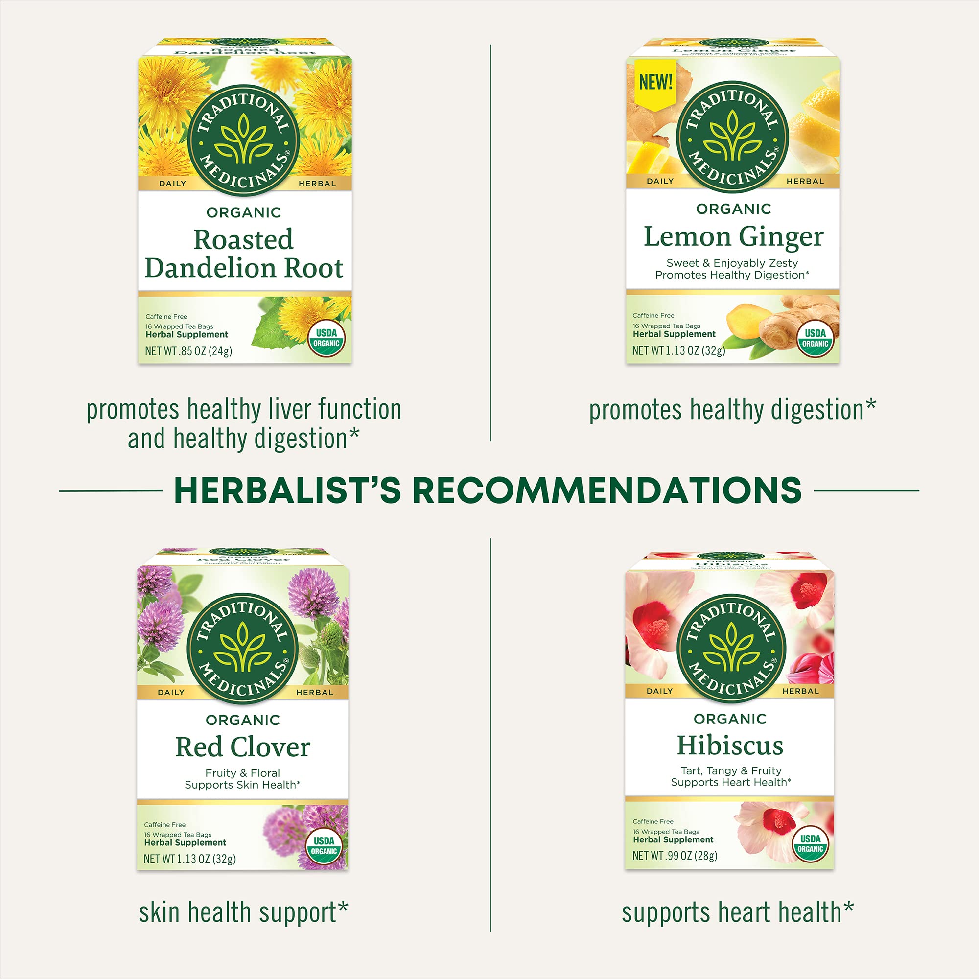 Traditional Medicinals Tea, Organic Everyday Detox Lemon, Supports Healthy Skin & Liver Function, Detox, 16 Tea Bags - Image 7