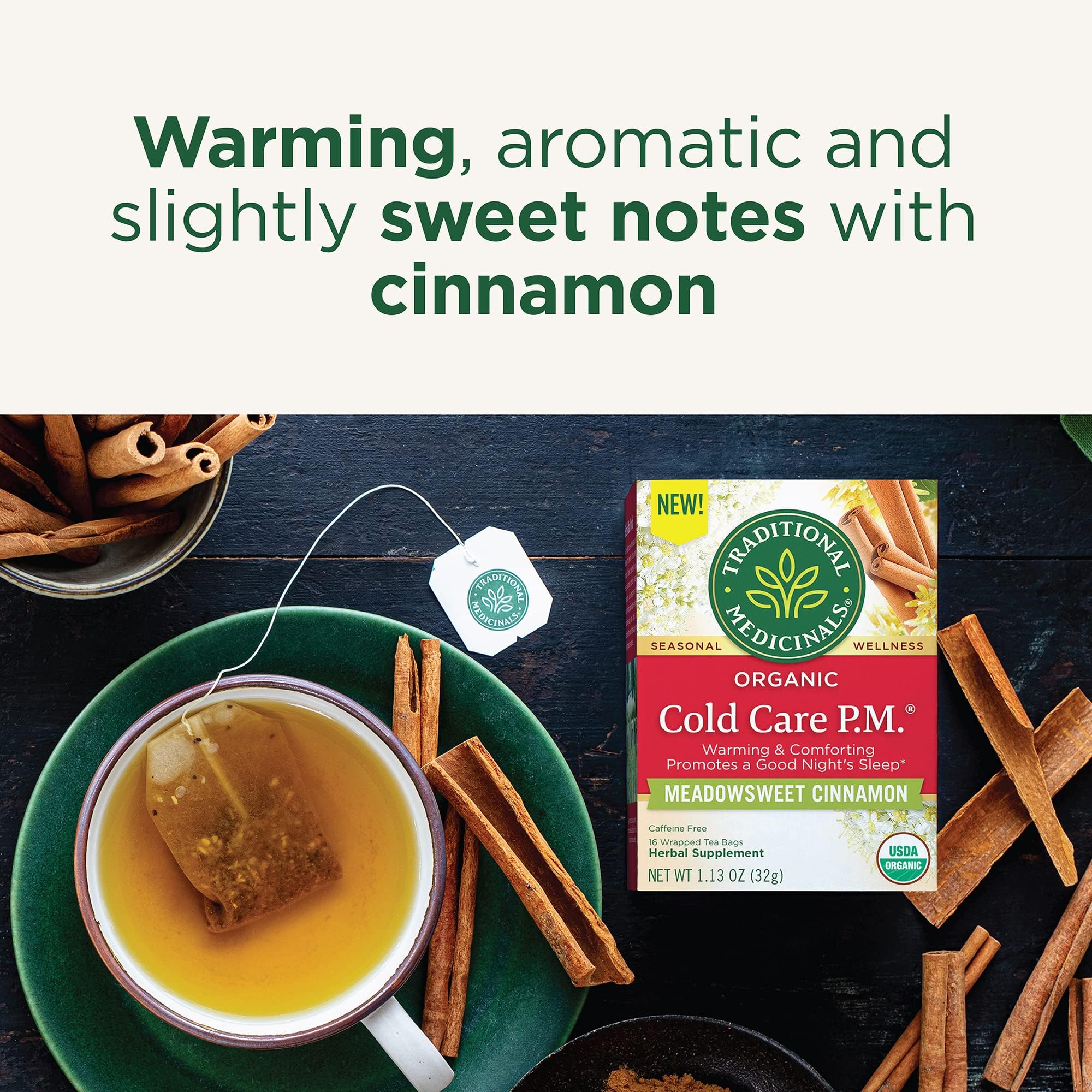 Traditional Medicinals Tea, Organic Herbal Cold Care, Providing Soothing Comfort, 16 Tea Bags - Image 3