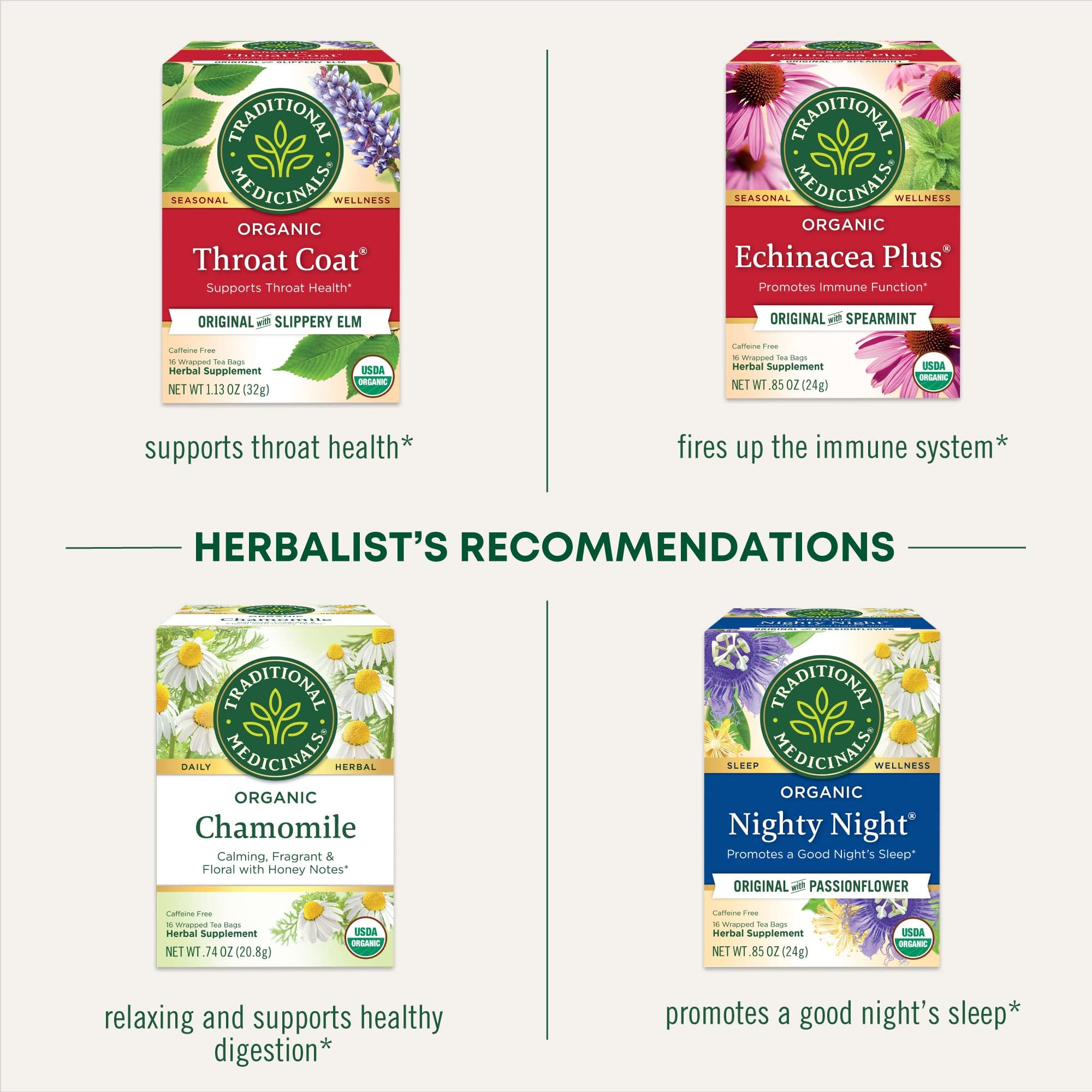 Traditional Medicinals Tea, Organic Herbal Cold Care, Providing Soothing Comfort, 16 Tea Bags - Image 6